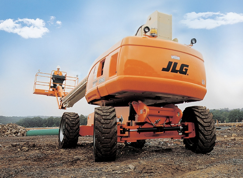 Plataforma com Lança Telescópica JLG 860SJ A Plataforma com Lança Telescópica JLG 860SJ é ideal para quem deseja um trabalho rápido, pois alcança a elevação máxima em menos de 70 segundos.