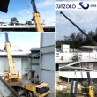 A Equipe Cunzolo realizou o içamento de silo em fábrica na cidade de Várzea Paulista com o auxílio de Guindaste Rodoviário.
