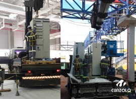 Operação de Remoção Industrial realizada pela equipe da Cunzolo em Itatiba-SP.